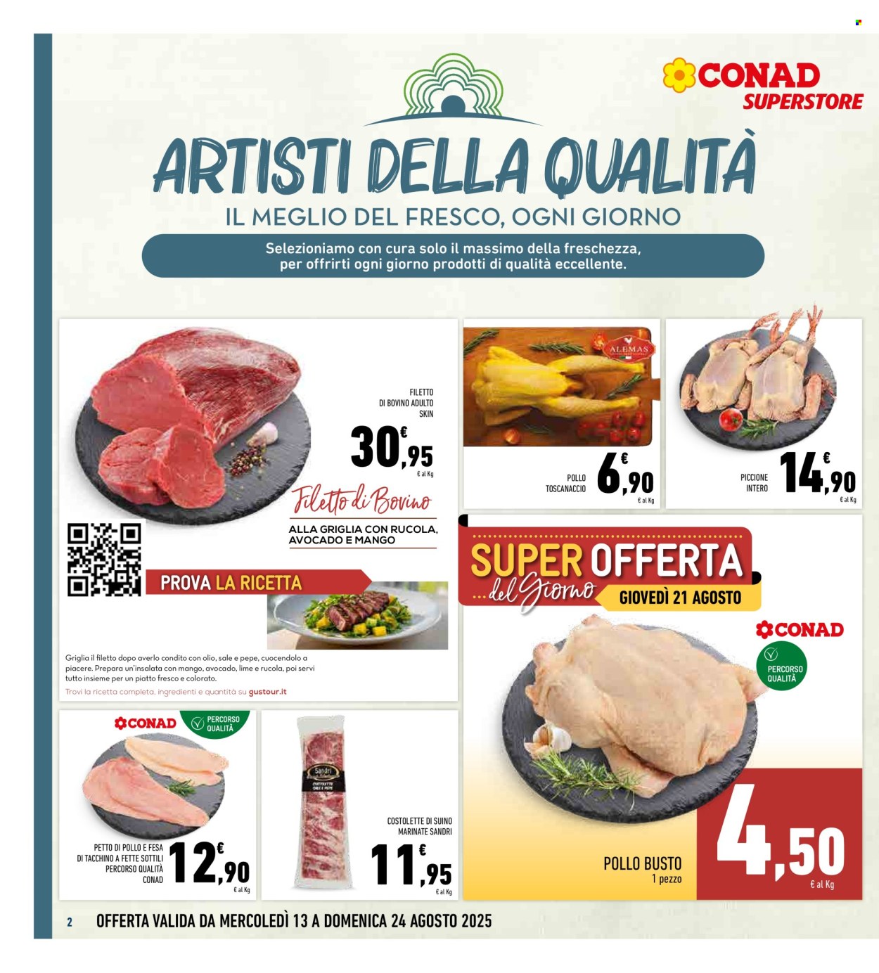 Volantino Conad Superstore - 13/8/2025 - 24/8/2025. Pagina 2