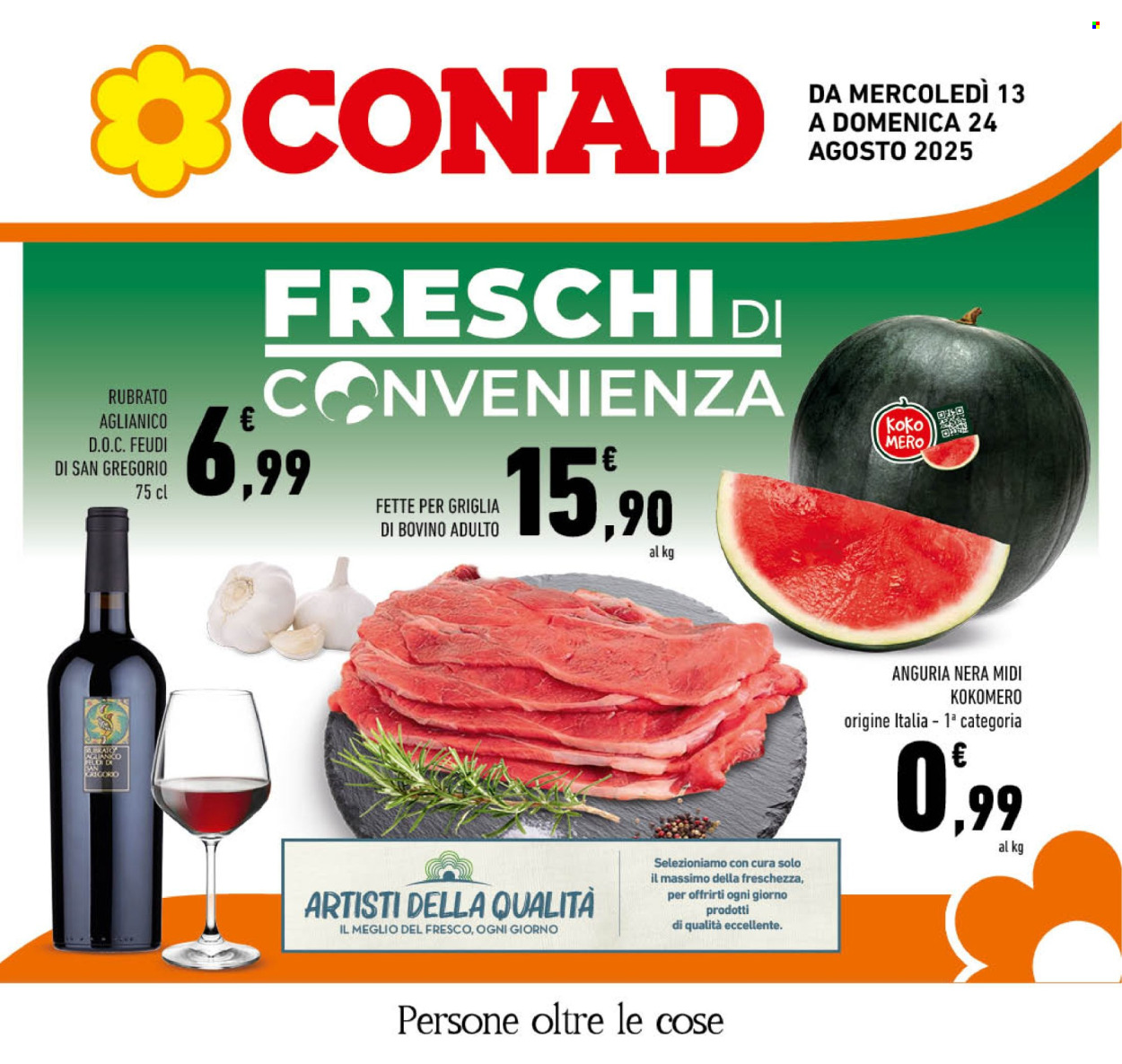 Volantino Conad - 13/8/2025 - 24/8/2025. Pagina 1