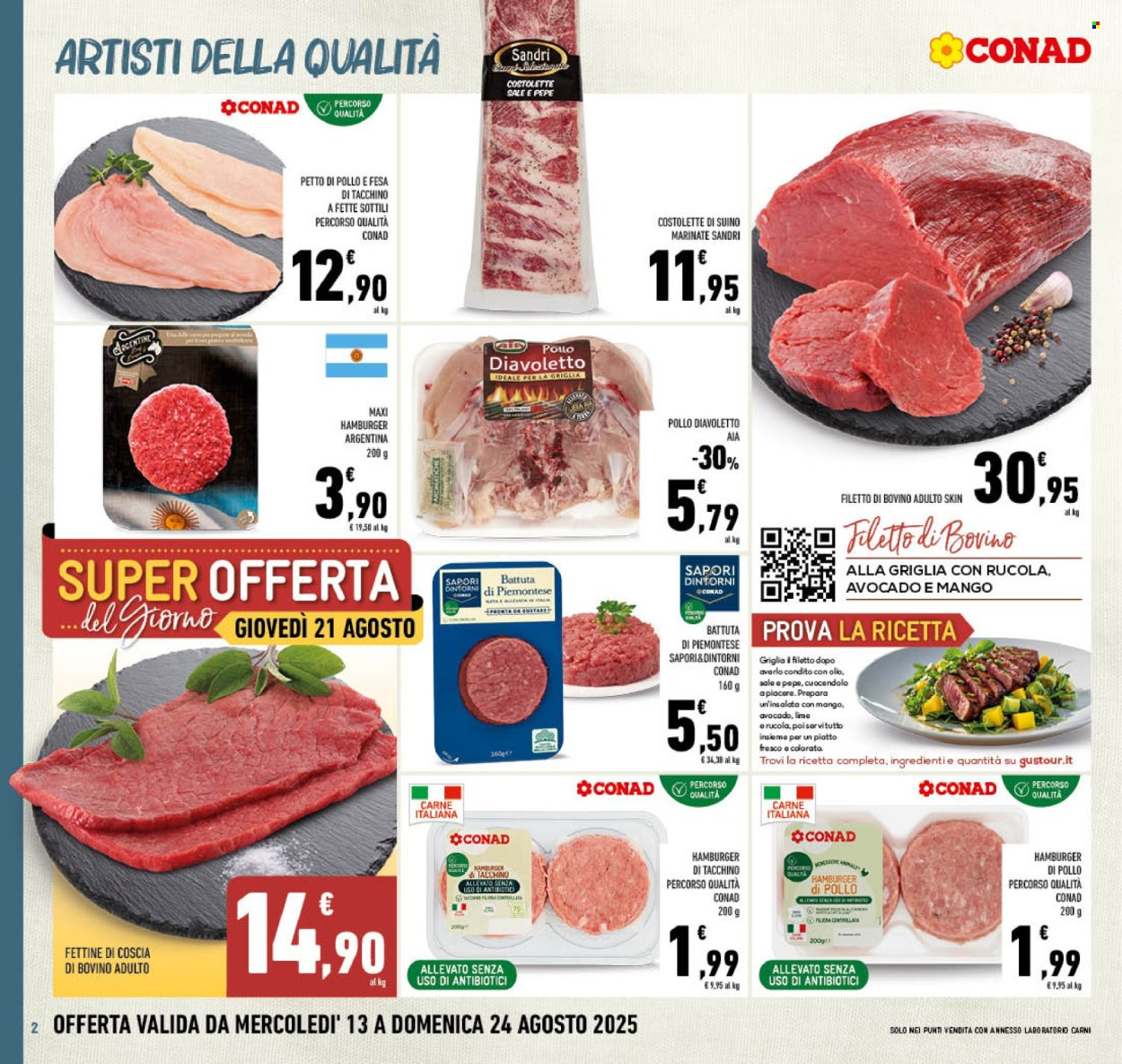 Volantino Conad - 13/8/2025 - 24/8/2025. Pagina 2