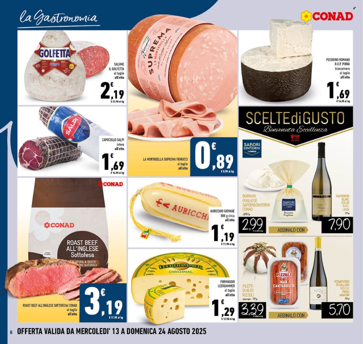 Volantino Conad - 13/8/2025 - 24/8/2025. Pagina 6