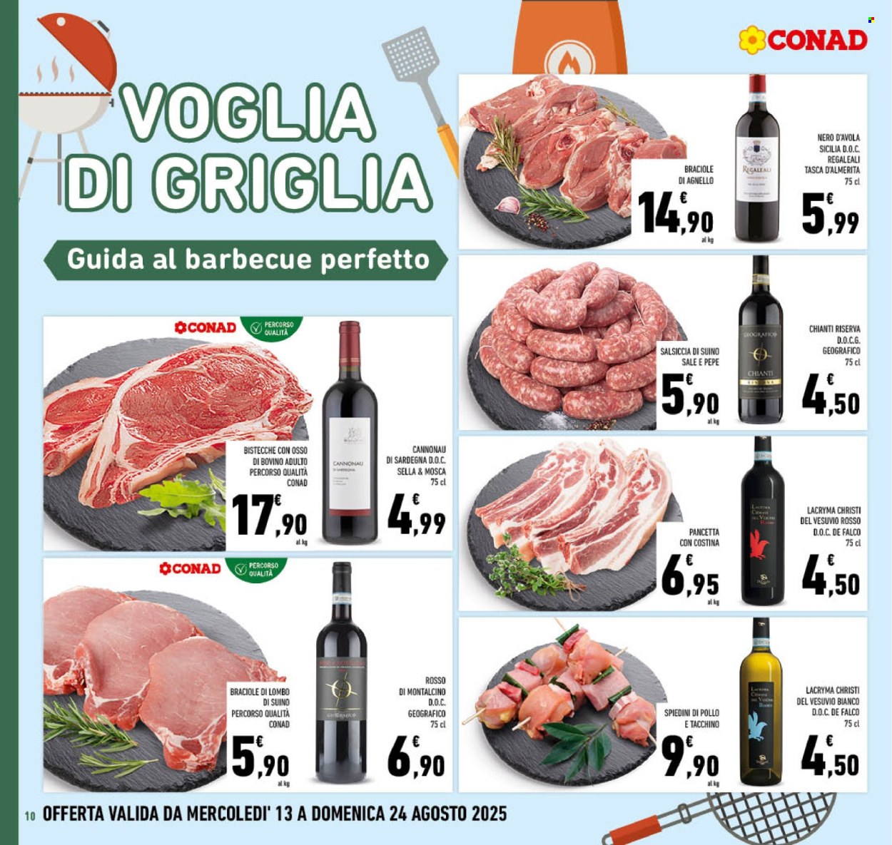 Volantino Conad - 13/8/2025 - 24/8/2025. Pagina 10