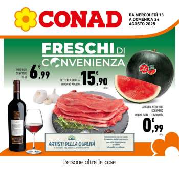 Volantino Conad - 13/8/2025 - 24/8/2025.