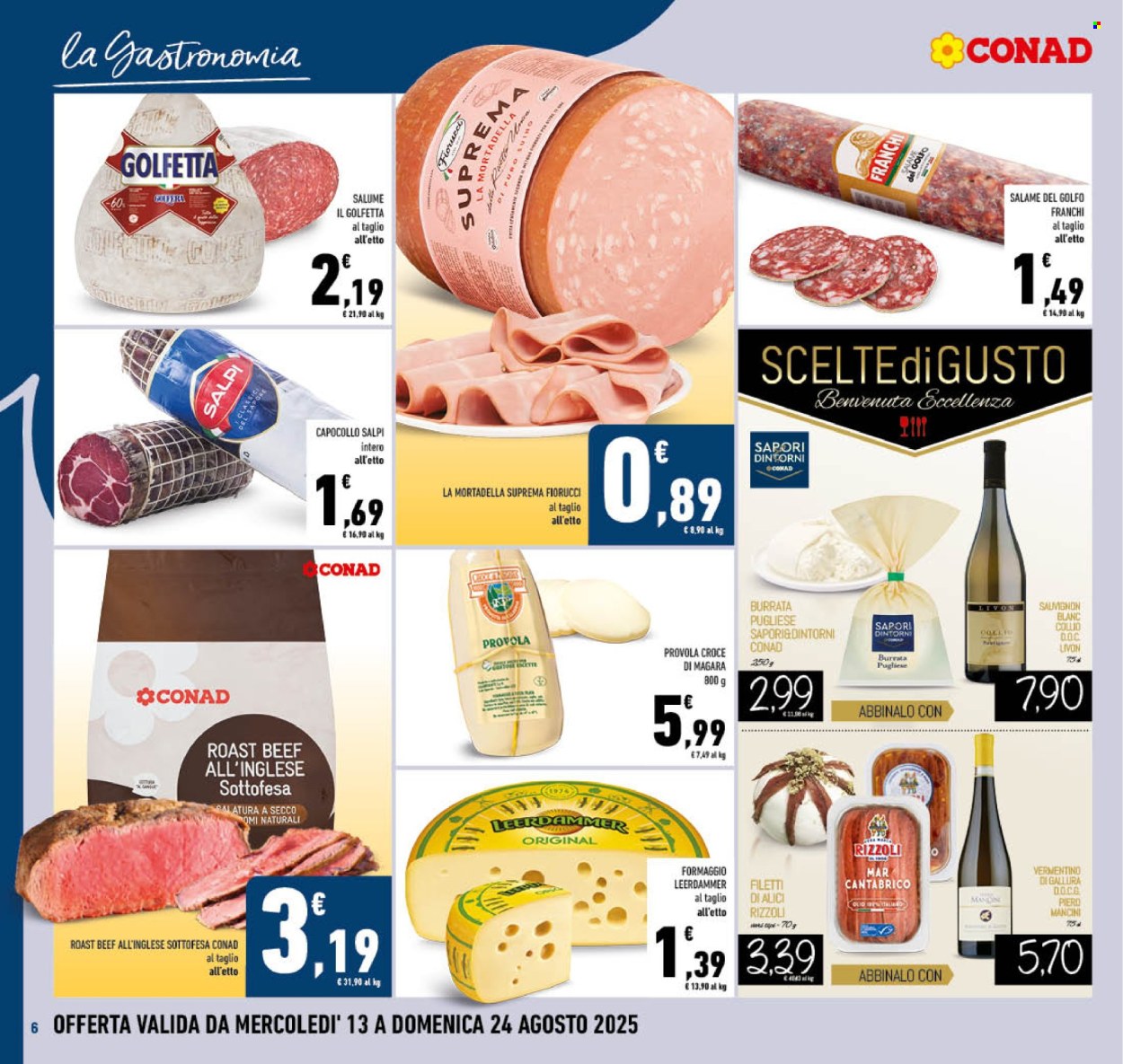Volantino Conad - 13/8/2025 - 24/8/2025. Pagina 6