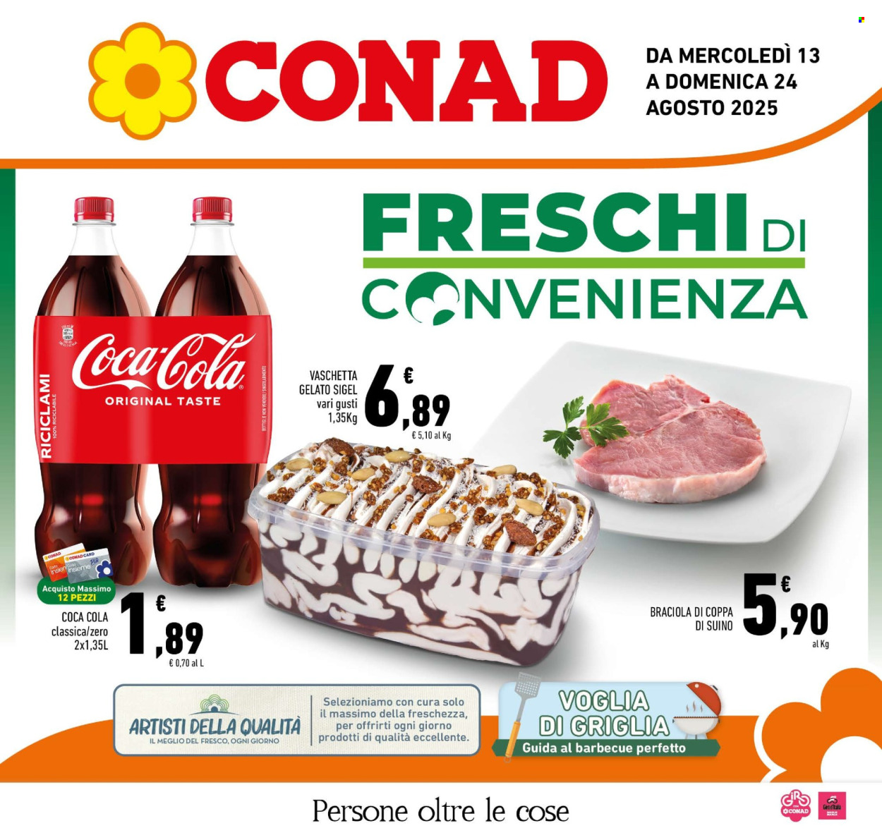 Volantino Conad - 13/8/2025 - 24/8/2025. Pagina 1