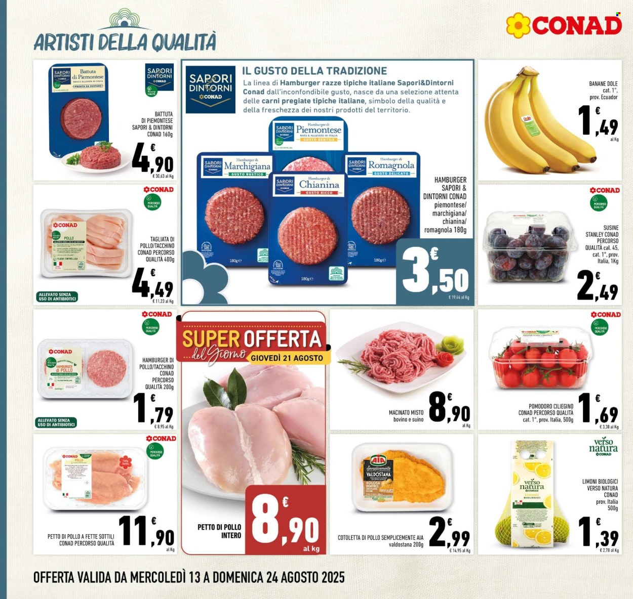 Volantino Conad - 13/8/2025 - 24/8/2025. Pagina 2