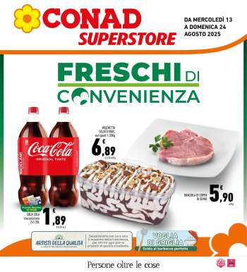 Volantino Conad Superstore - 13/8/2025 - 24/8/2025.