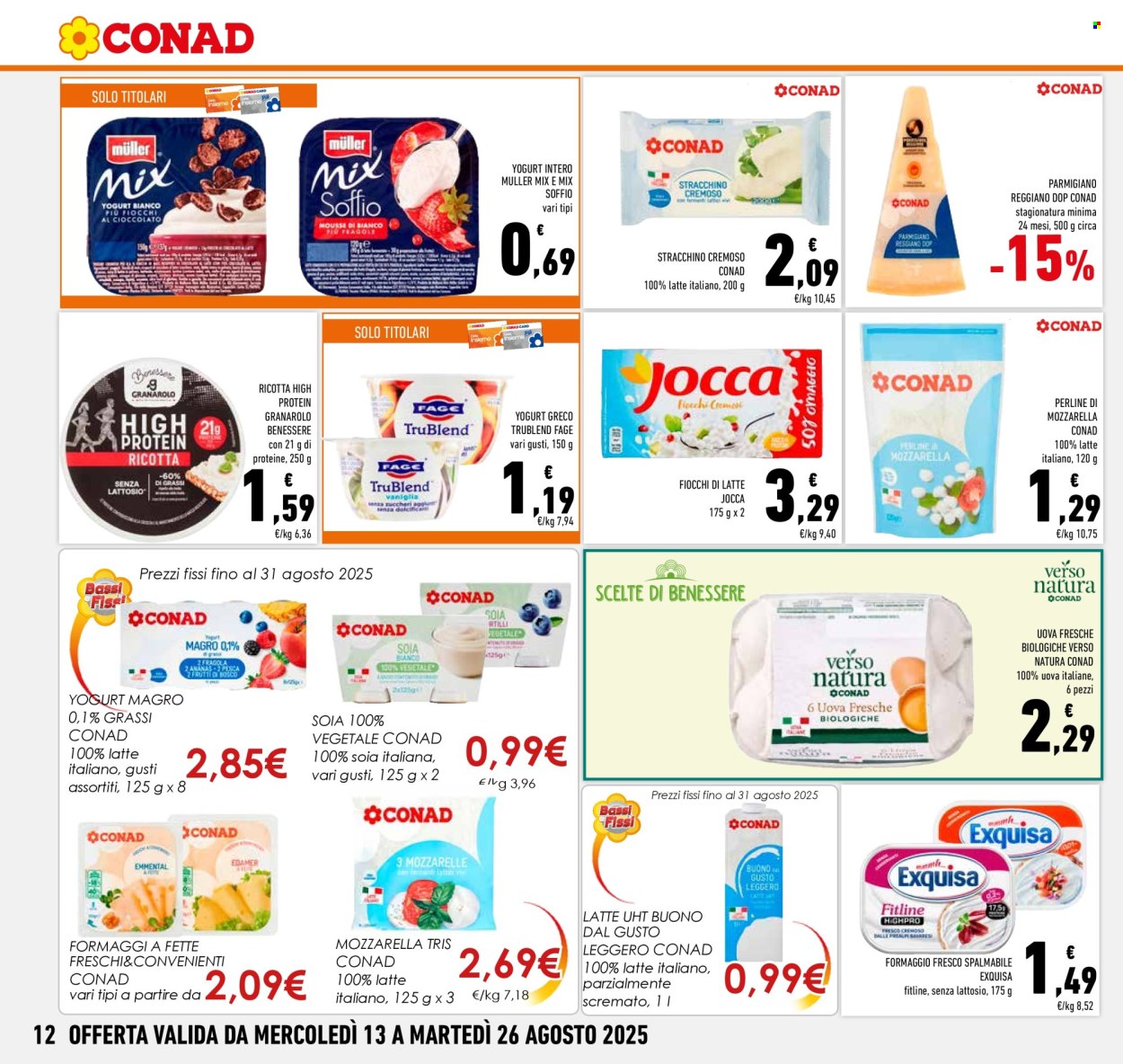 Volantino Conad - 13/8/2025 - 26/8/2025. Pagina 12