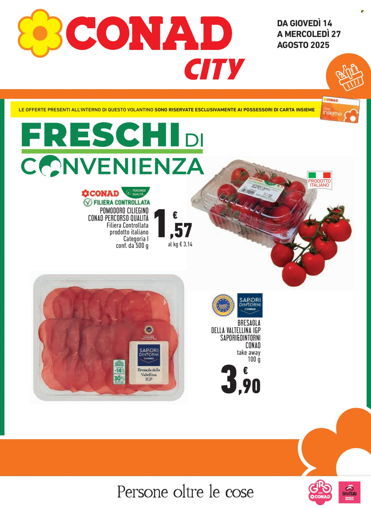 Volantino Conad City - 14/8/2025 - 27/8/2025. Pagina 1