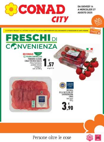Volantino Conad City - 14/8/2025 - 27/8/2025.