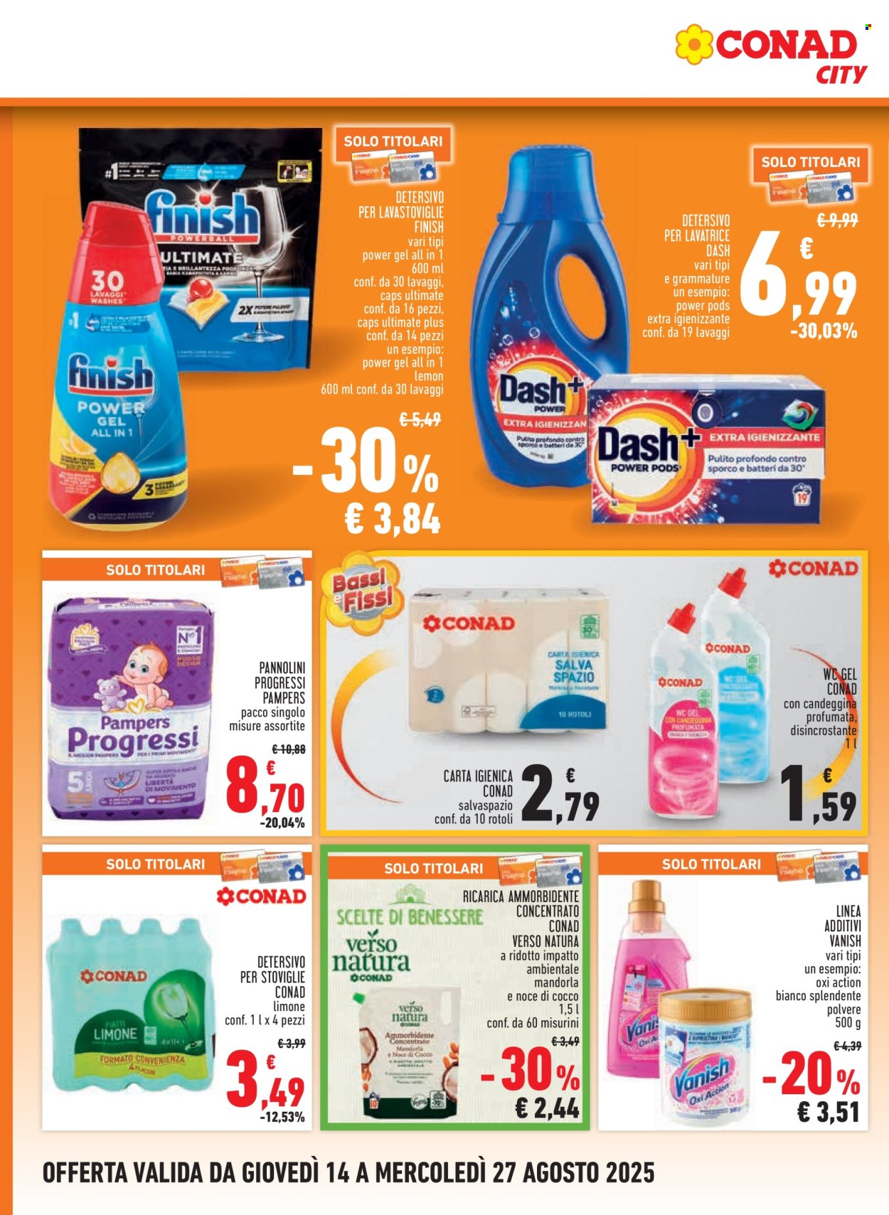 Volantino Conad City - 14/8/2025 - 27/8/2025. Pagina 14