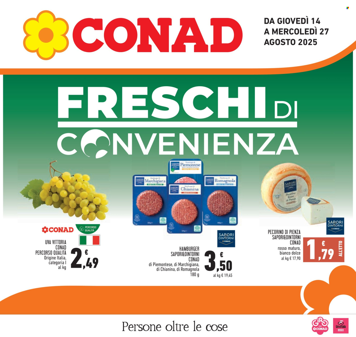 Volantino Conad - 14/8/2025 - 27/8/2025. Pagina 1