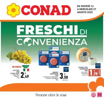 Volantino Conad - 14/8/2025 - 27/8/2025.