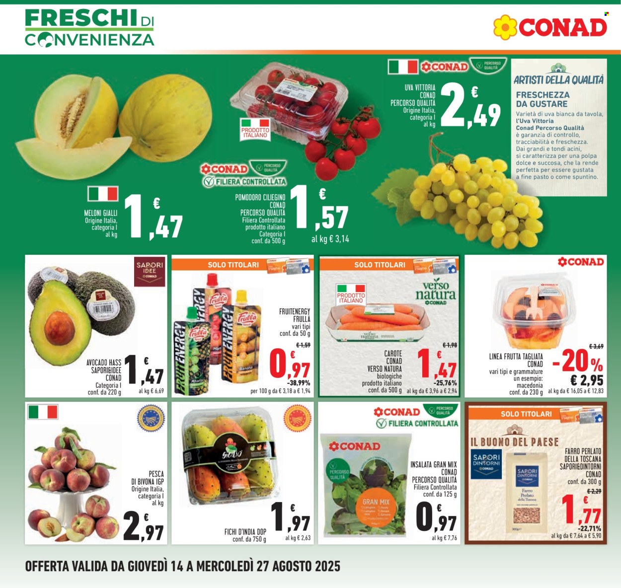 Volantino Conad - 14/8/2025 - 27/8/2025. Pagina 2
