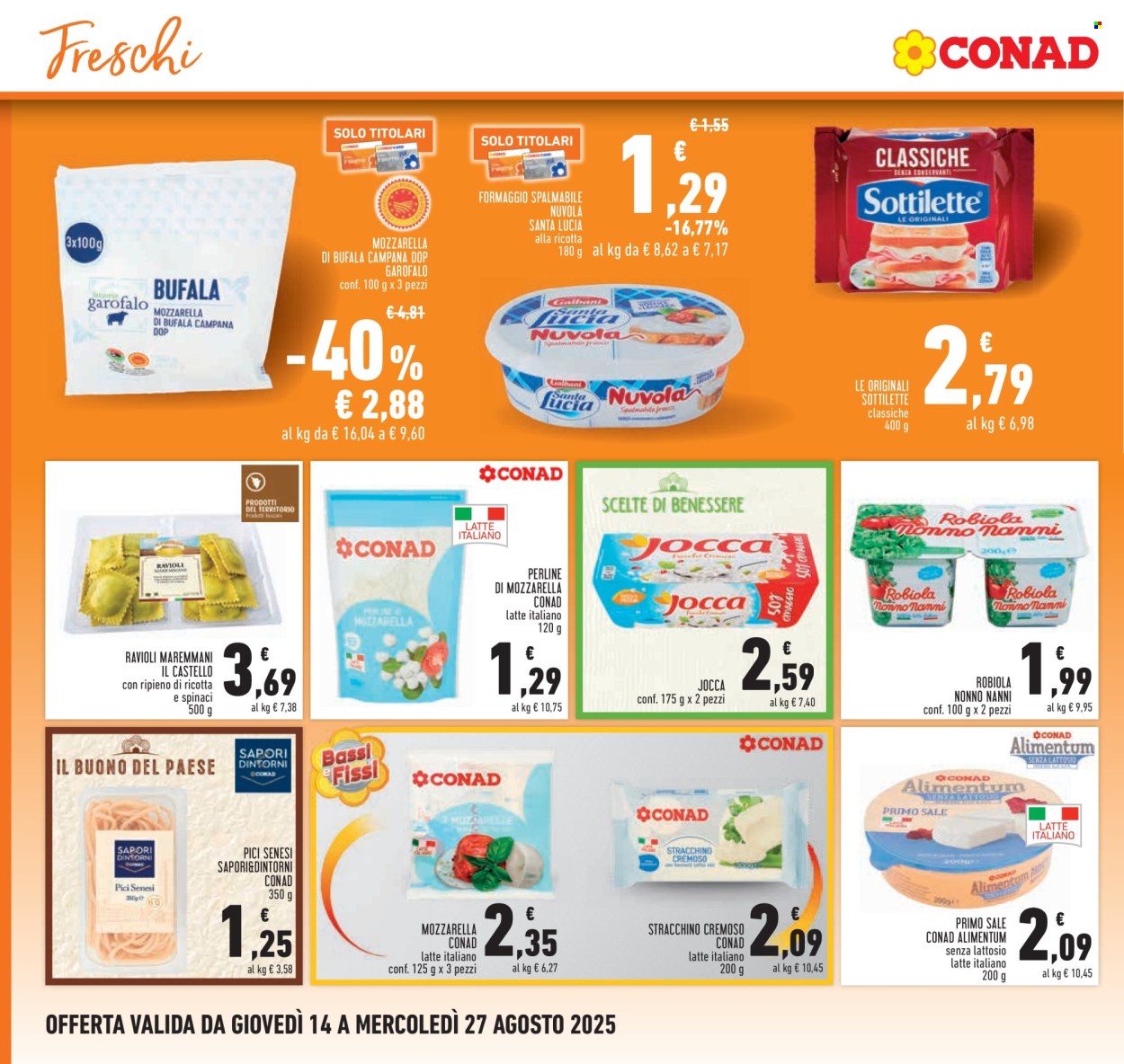 Volantino Conad - 14/8/2025 - 27/8/2025. Pagina 6