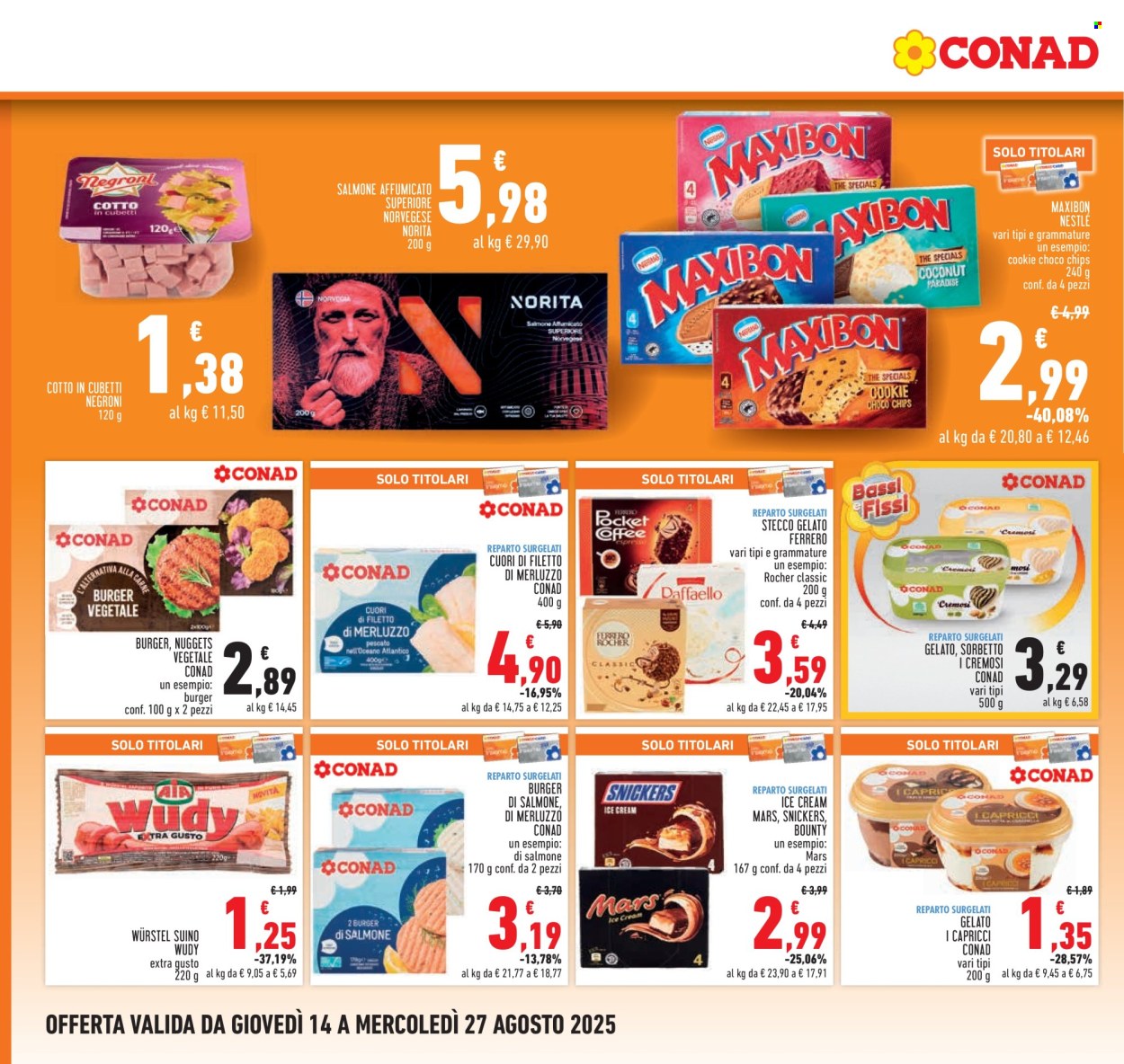 Volantino Conad - 14/8/2025 - 27/8/2025. Pagina 8