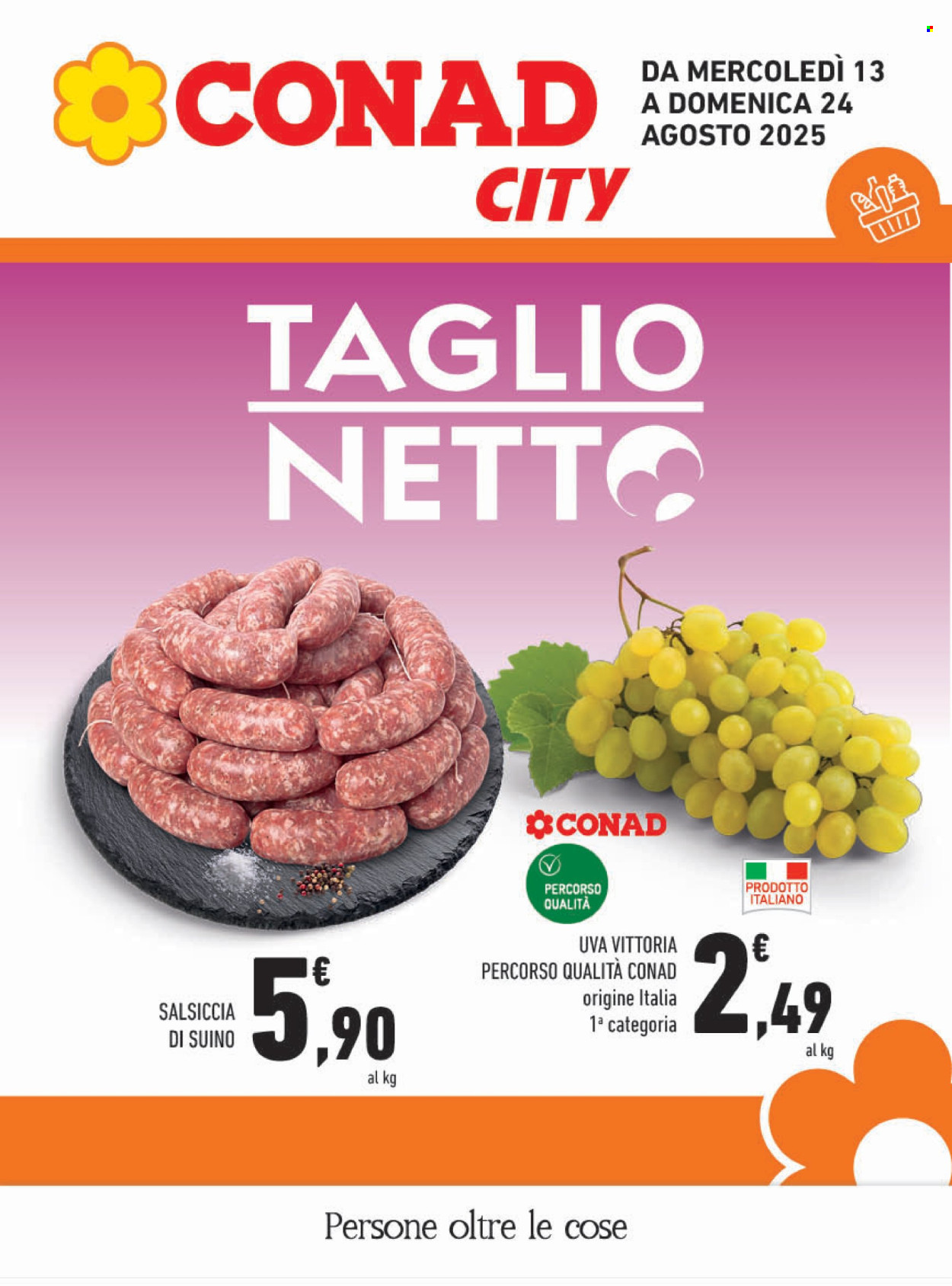 Volantino Conad - 13/8/2025 - 24/8/2025. Pagina 1