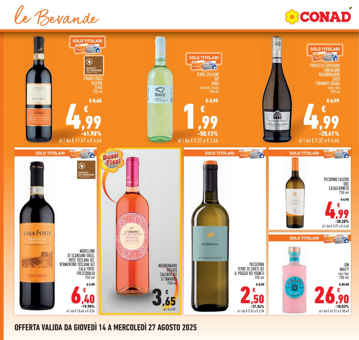 Volantino Conad - 14/8/2025 - 27/8/2025. Pagina 16
