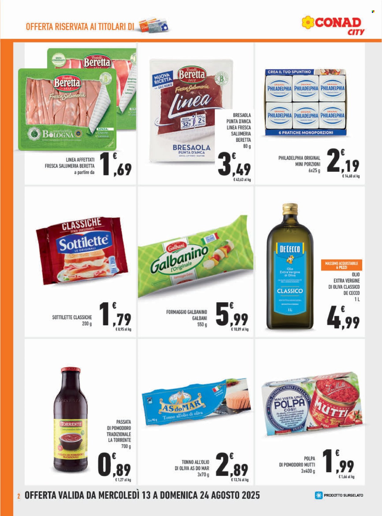 Volantino Conad - 13/8/2025 - 24/8/2025. Pagina 2