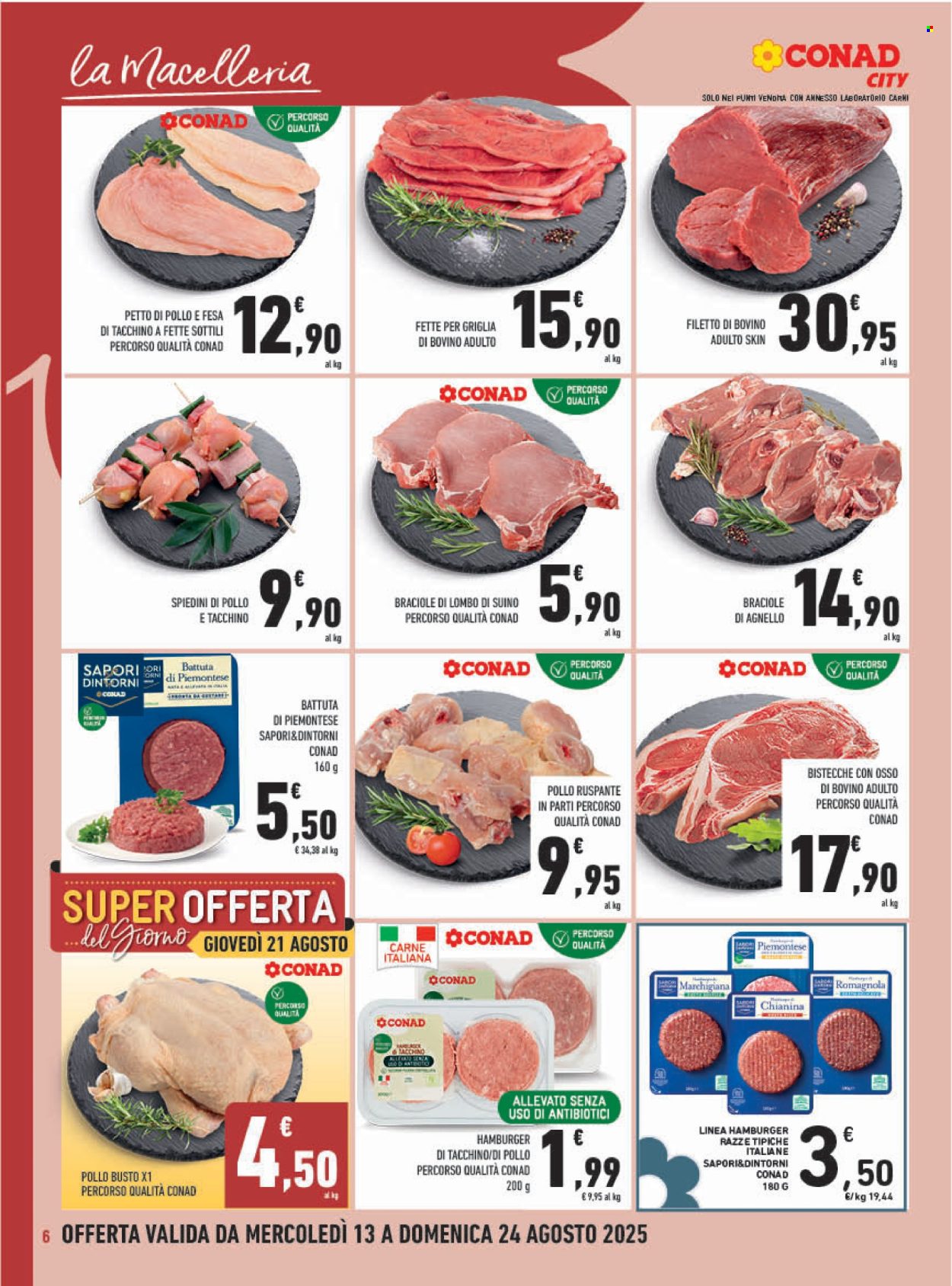 Volantino Conad - 13/8/2025 - 24/8/2025. Pagina 6