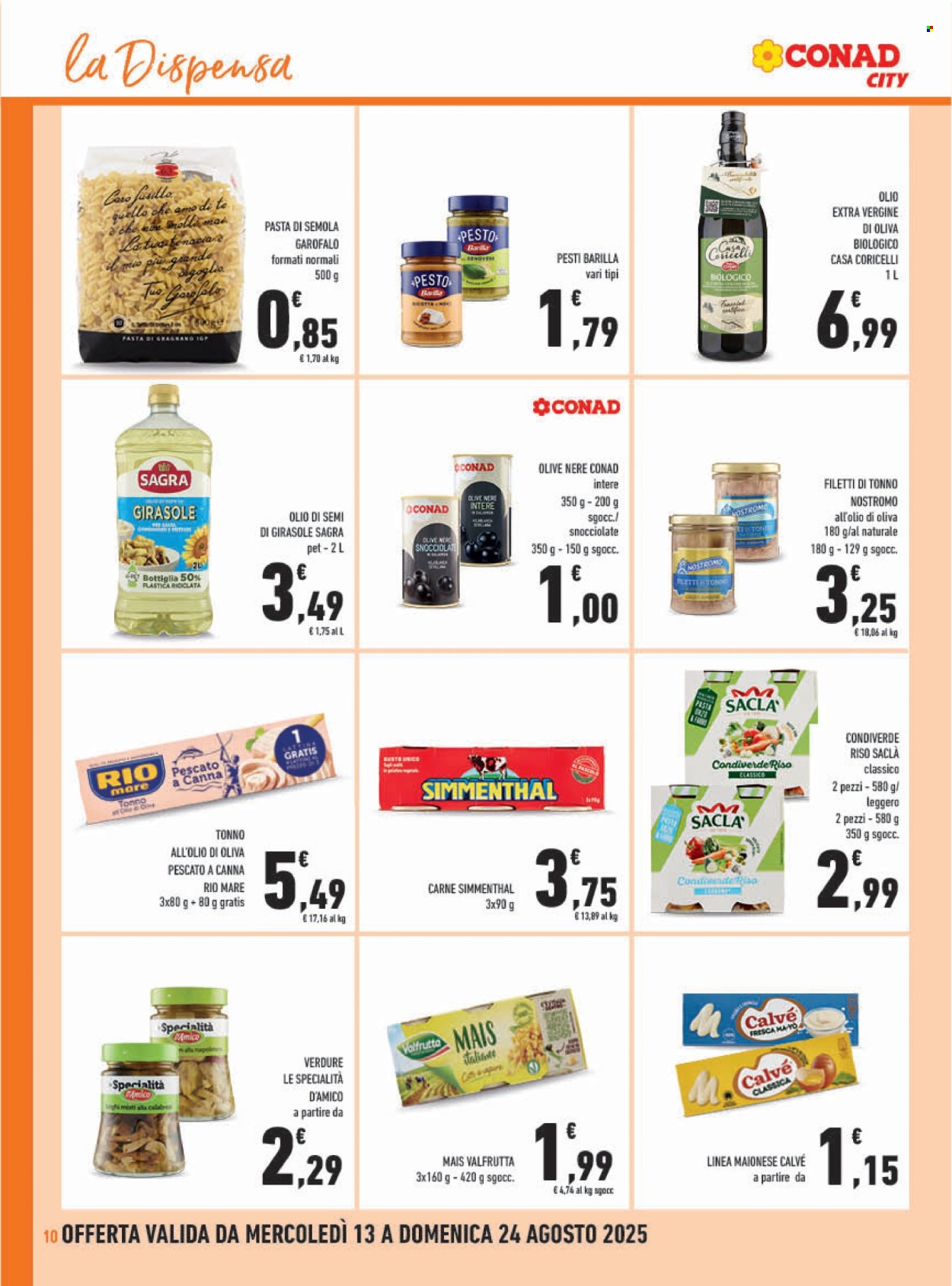 Volantino Conad - 13/8/2025 - 24/8/2025. Pagina 10