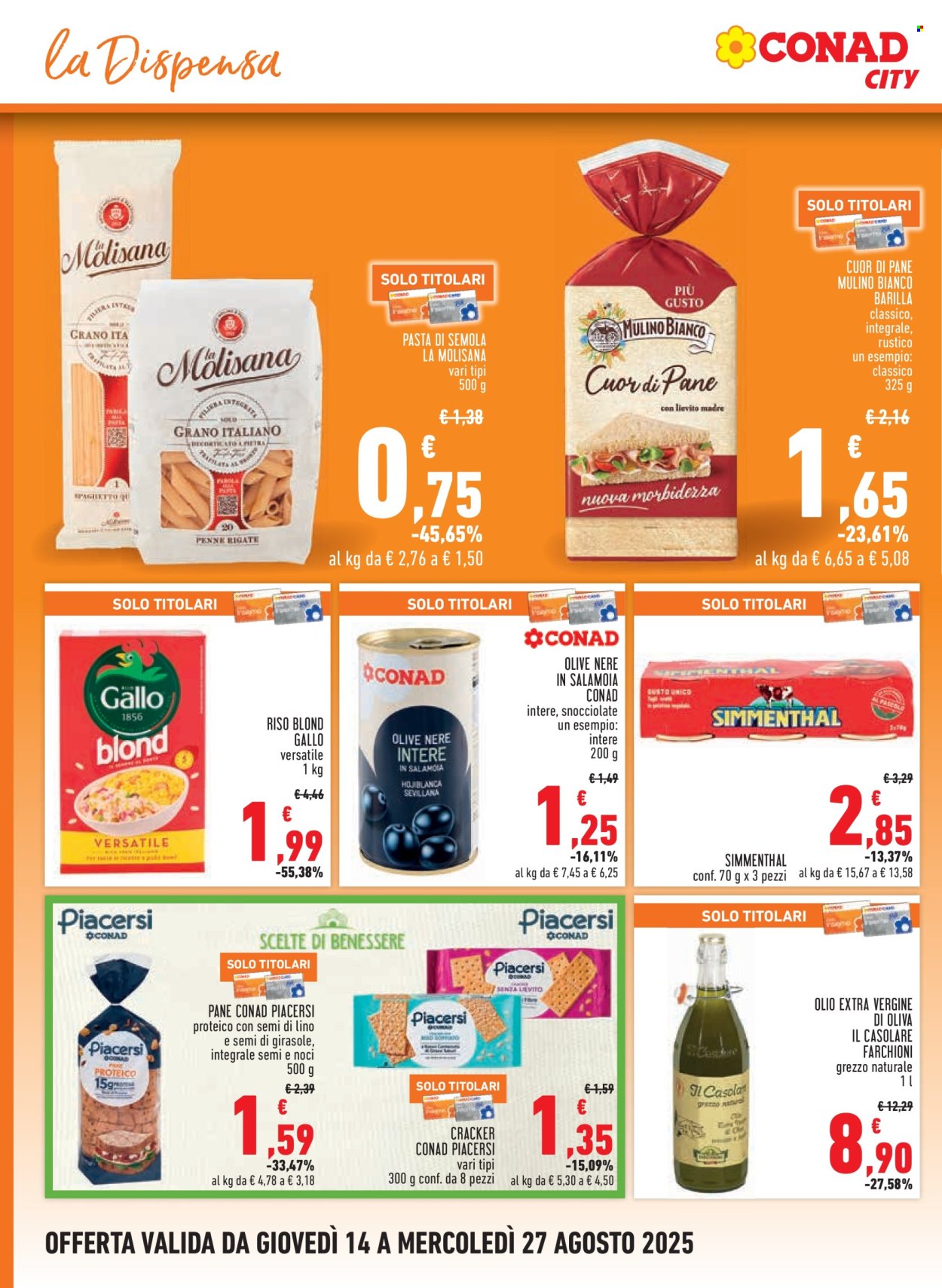 Volantino Conad - 14/8/2025 - 27/8/2025. Pagina 8
