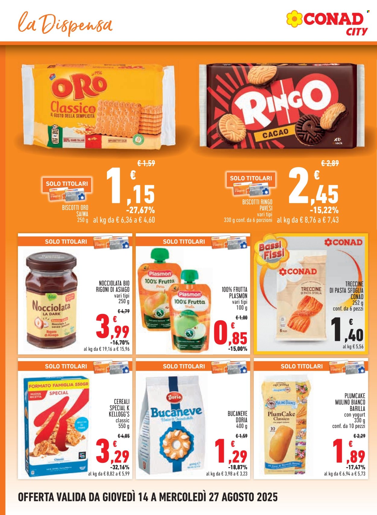 Volantino Conad - 14/8/2025 - 27/8/2025. Pagina 10