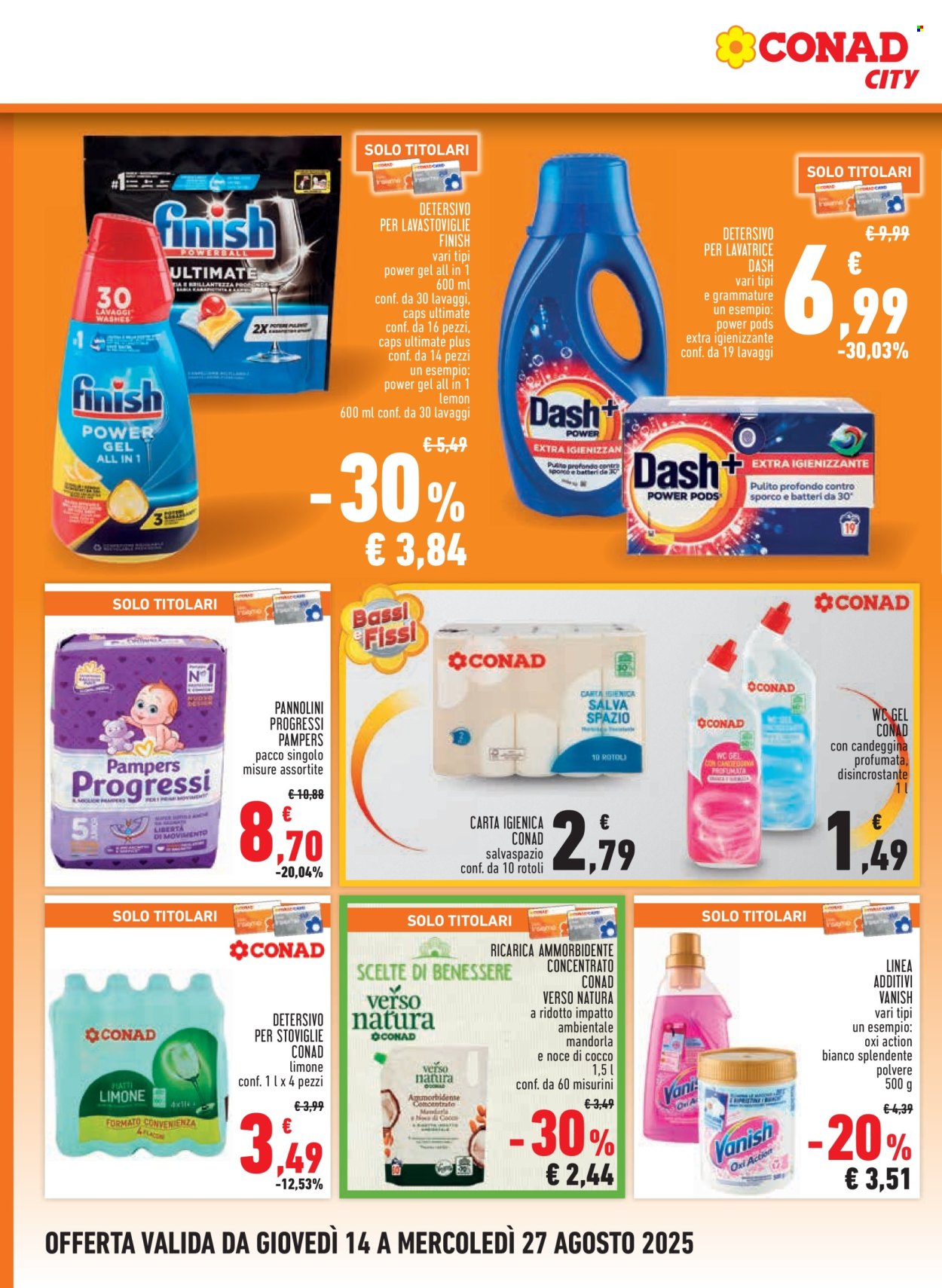 Volantino Conad - 14/8/2025 - 27/8/2025. Pagina 14