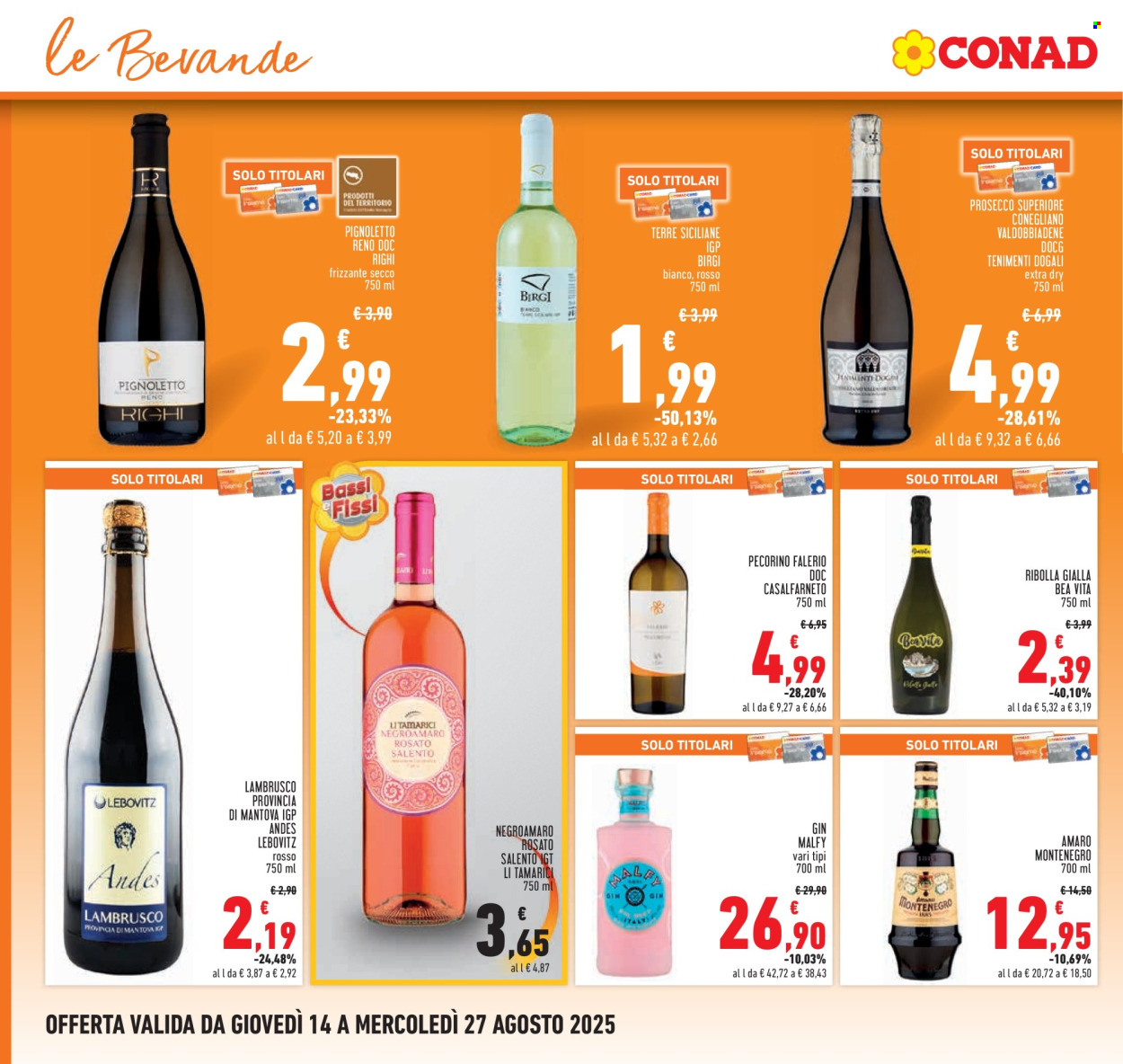 Volantino Conad - 14/8/2025 - 27/8/2025. Pagina 16