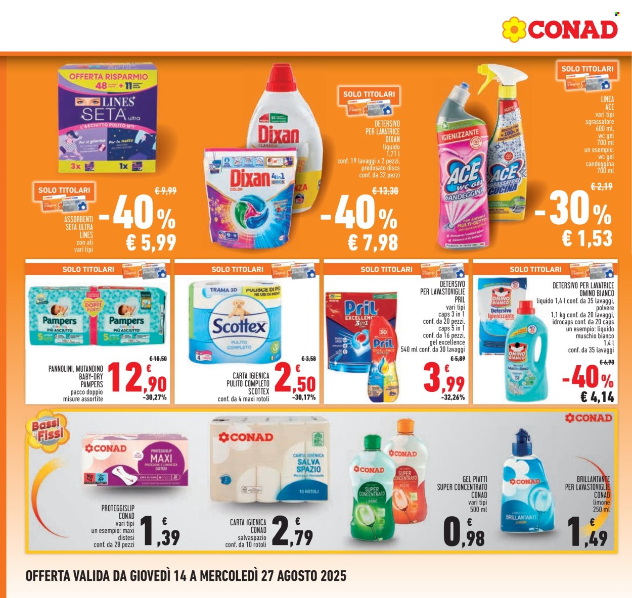 Volantino Conad - 14/8/2025 - 27/8/2025. Pagina 18