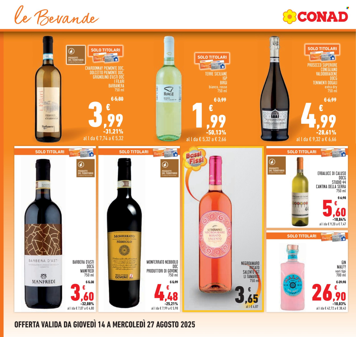 Volantino Conad - 14/8/2025 - 27/8/2025. Pagina 16