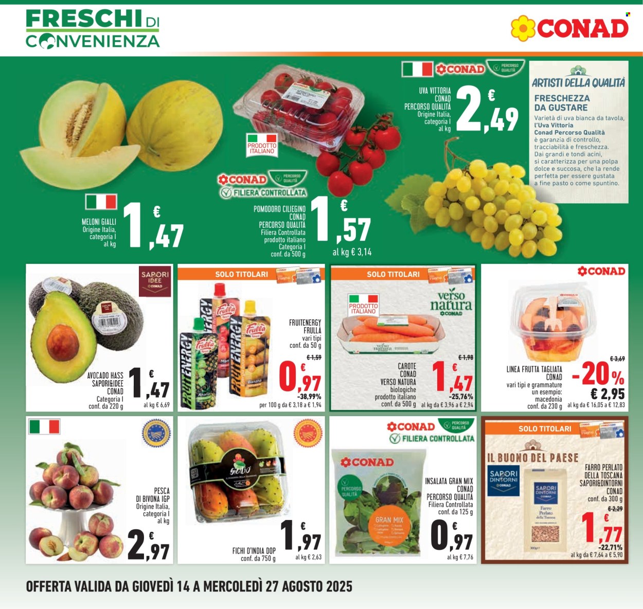Volantino Conad - 14/8/2025 - 27/8/2025. Pagina 2