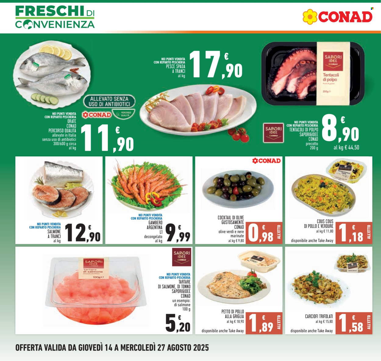 Volantino Conad - 14/8/2025 - 27/8/2025. Pagina 4