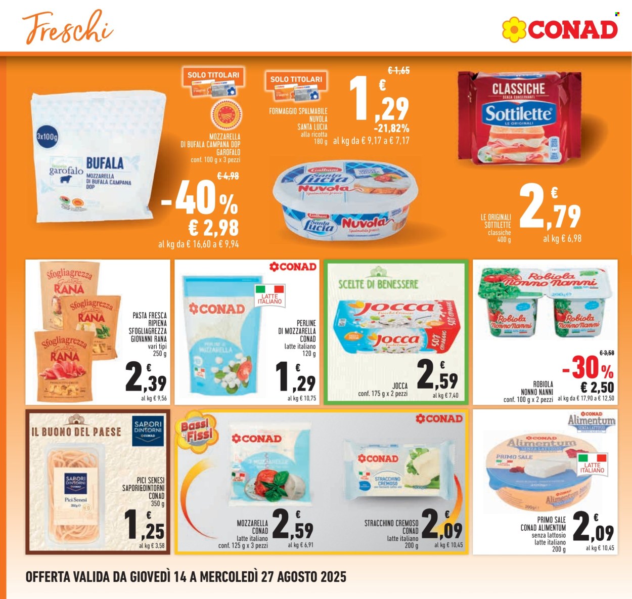 Volantino Conad - 14/8/2025 - 27/8/2025. Pagina 6
