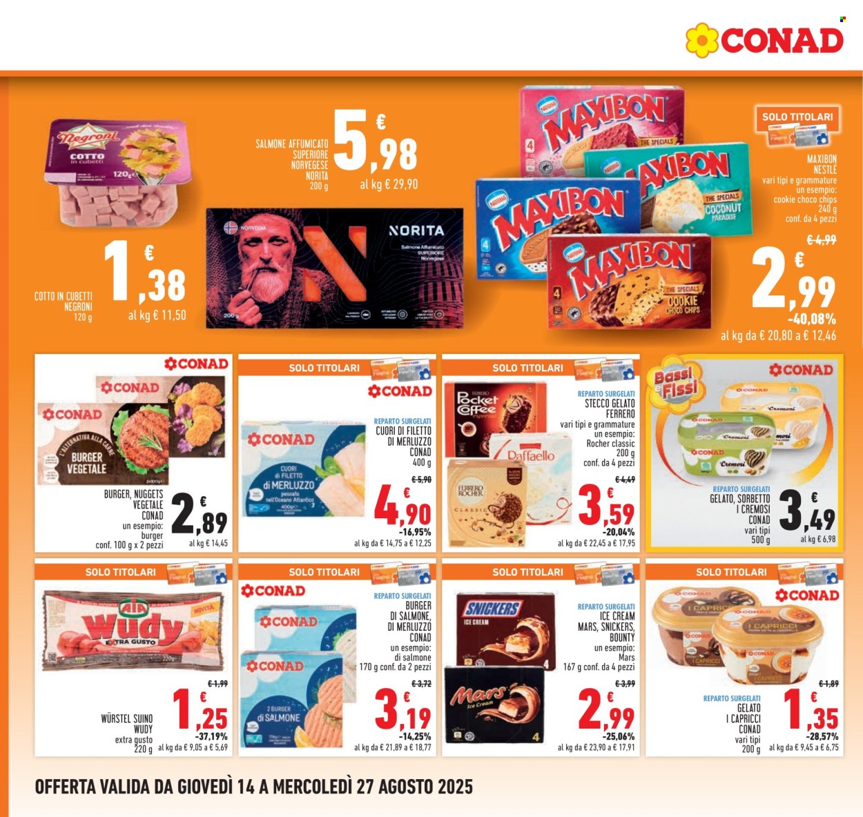 Volantino Conad - 14/8/2025 - 27/8/2025. Pagina 8