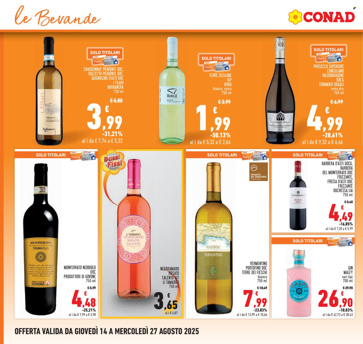 Volantino Conad - 14/8/2025 - 27/8/2025. Pagina 16