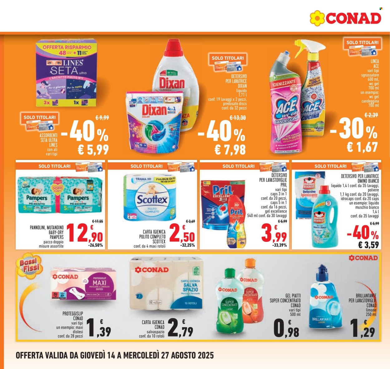 Volantino Conad - 14/8/2025 - 27/8/2025. Pagina 18