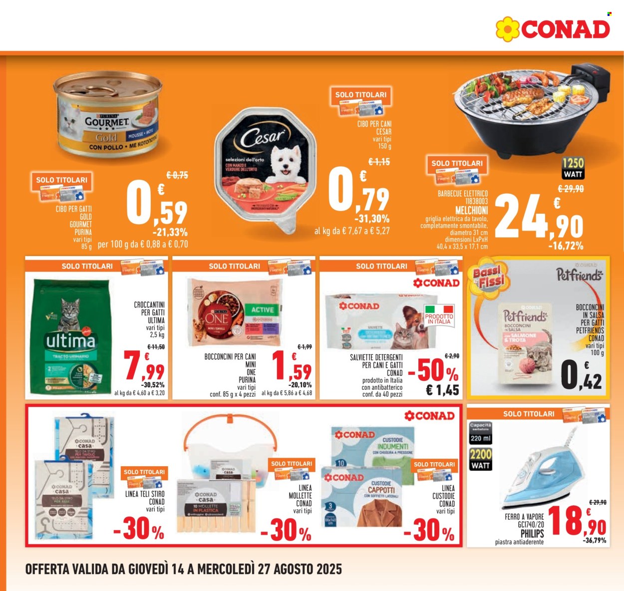 Volantino Conad - 14/8/2025 - 27/8/2025. Pagina 20