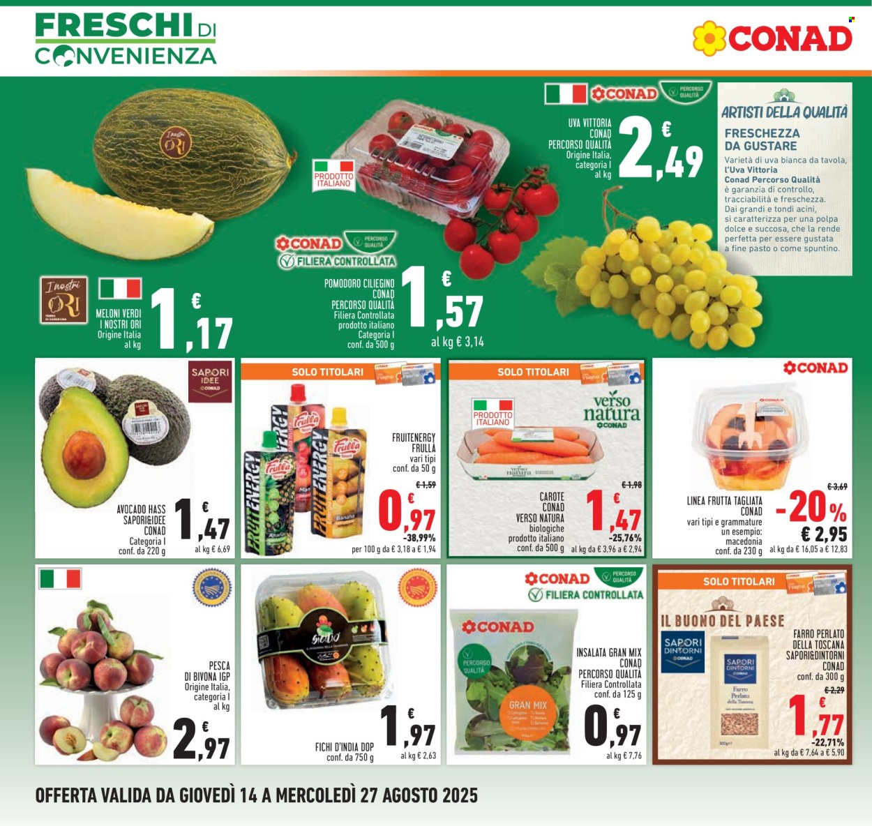 Volantino Conad - 14/8/2025 - 27/8/2025. Pagina 2