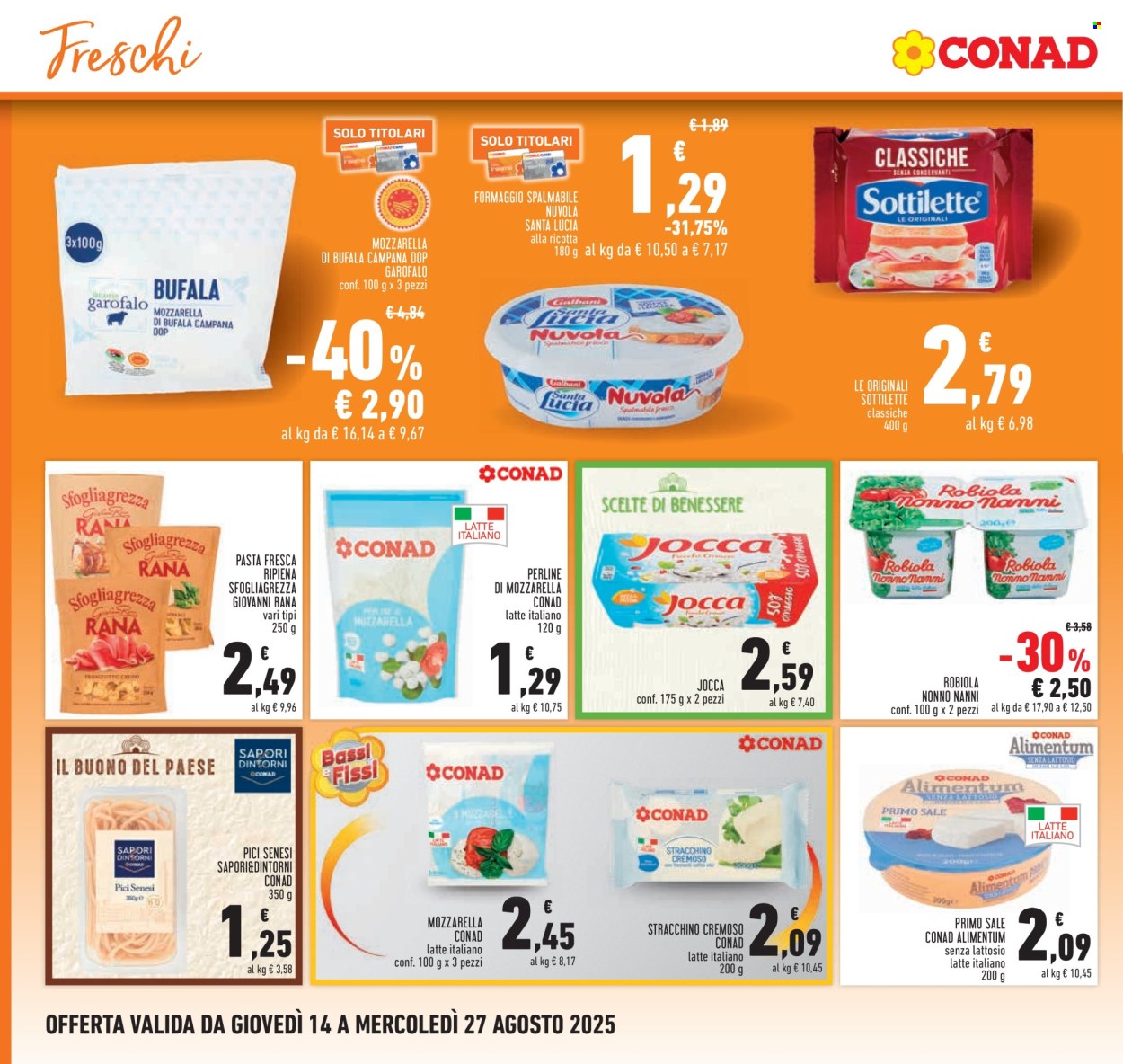Volantino Conad - 14/8/2025 - 27/8/2025. Pagina 6