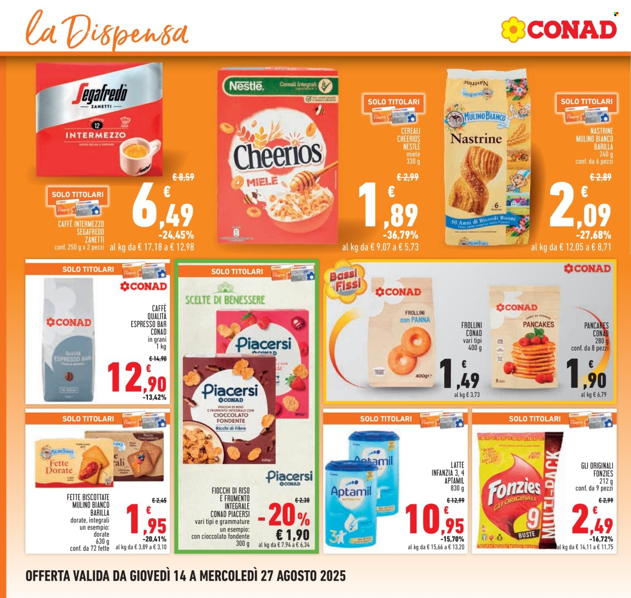Volantino Conad - 14/8/2025 - 27/8/2025. Pagina 12