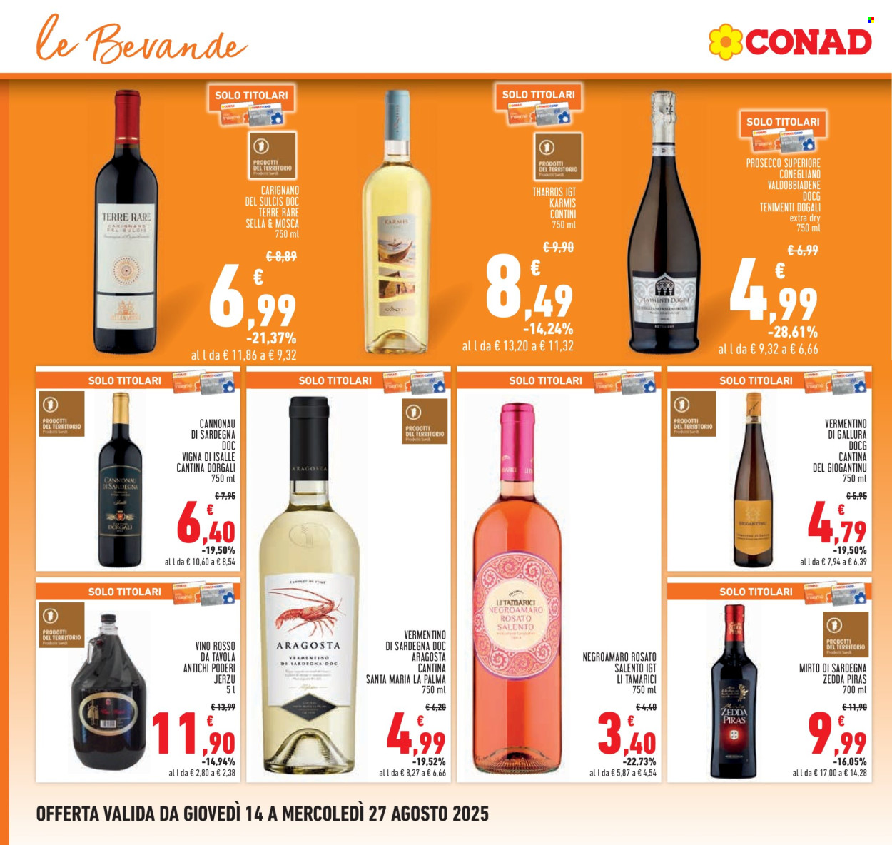 Volantino Conad - 14/8/2025 - 27/8/2025. Pagina 16