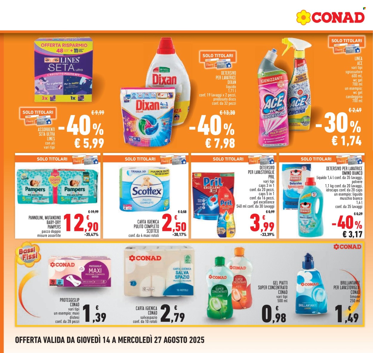 Volantino Conad - 14/8/2025 - 27/8/2025. Pagina 18