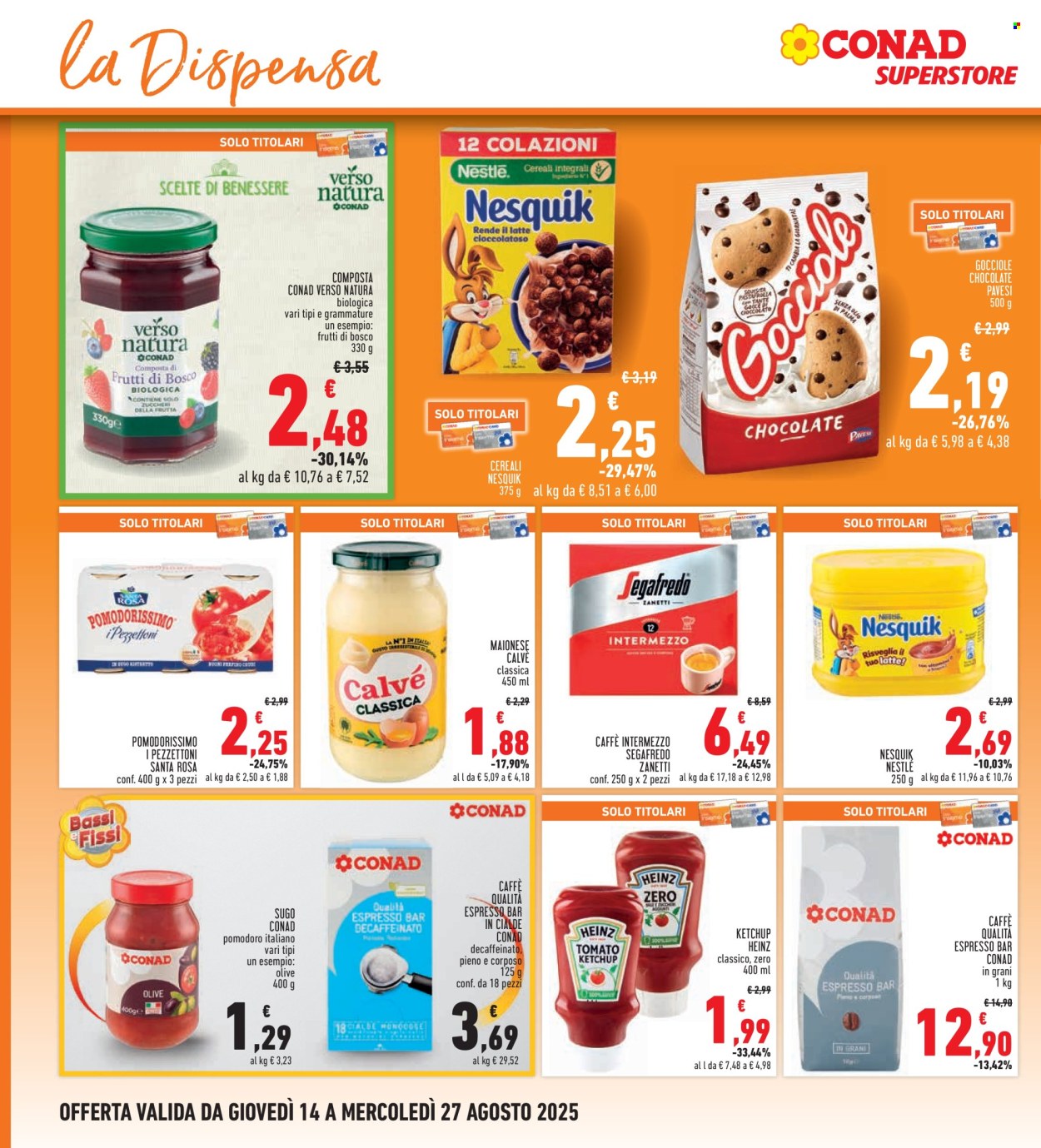 Volantino Conad Superstore - 14/8/2025 - 27/8/2025. Pagina 14