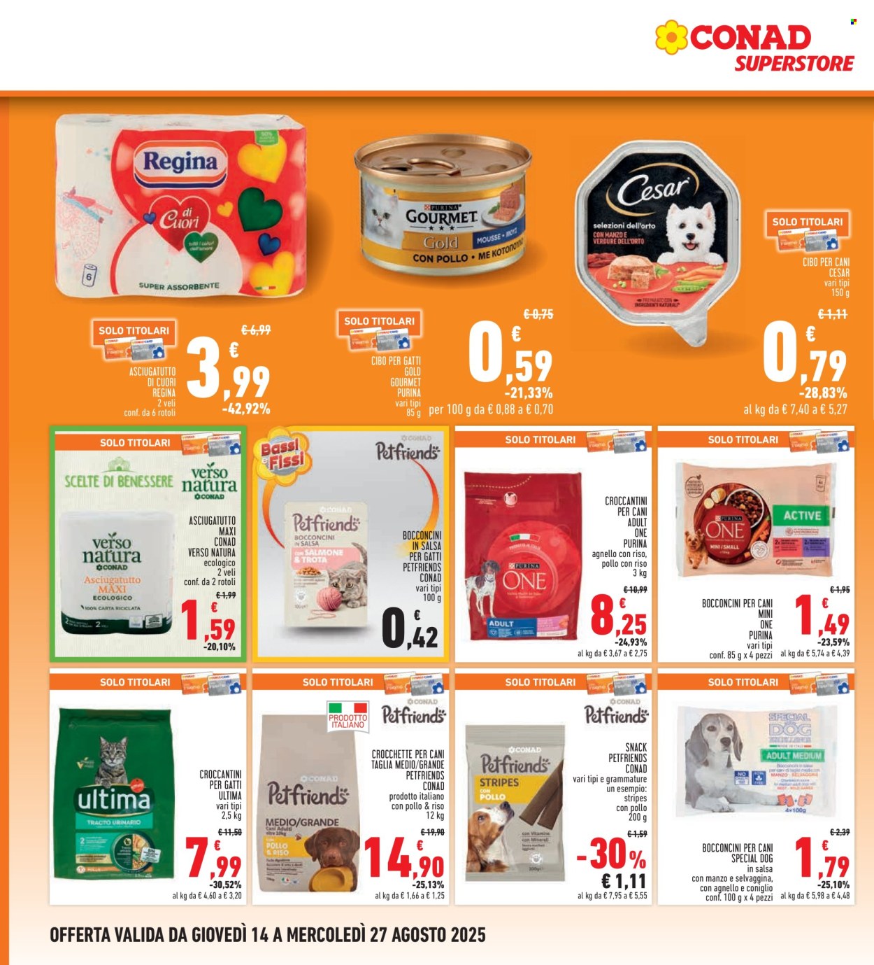 Volantino Conad - 14/8/2025 - 27/8/2025. Pagina 26