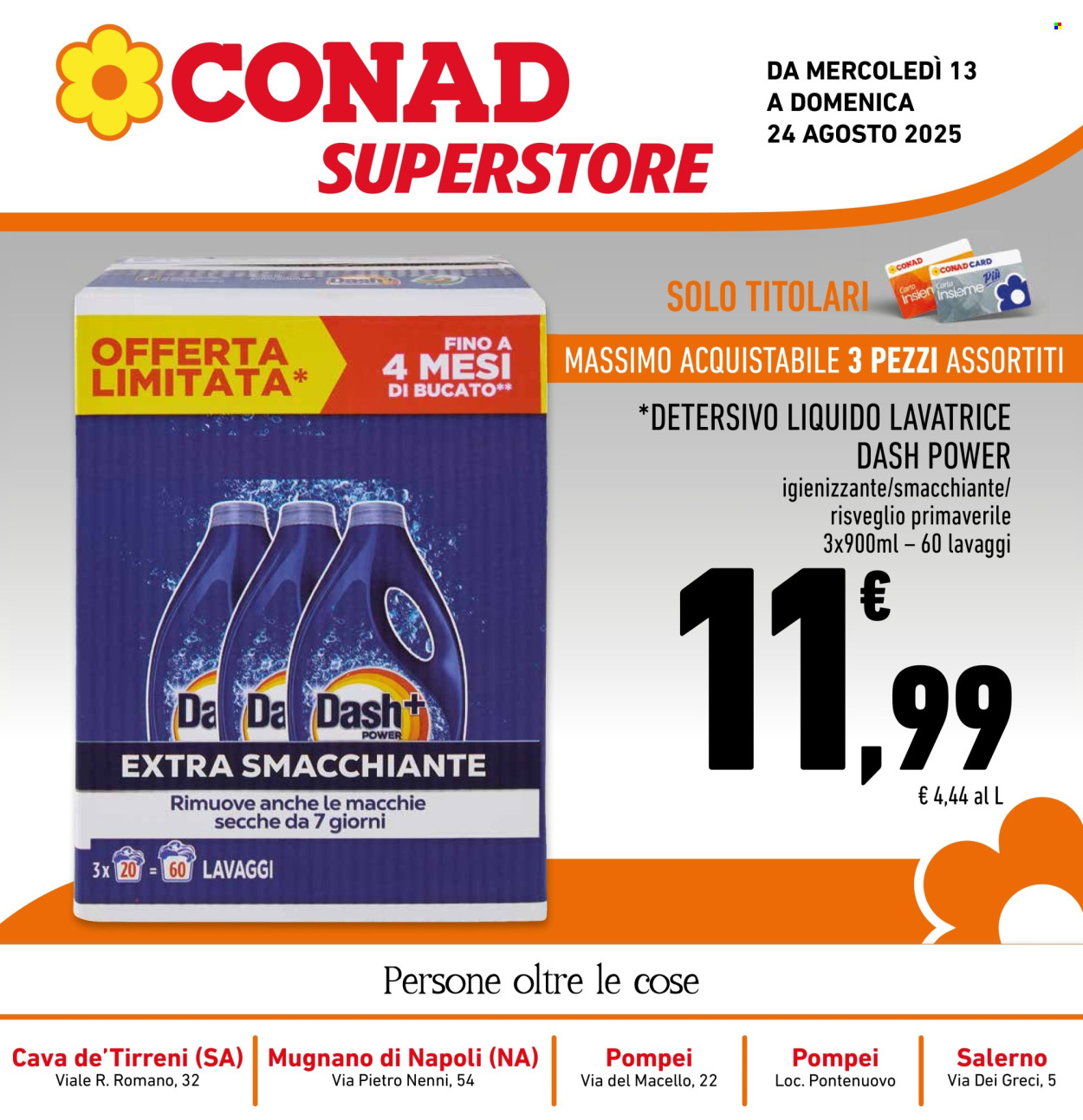 Volantino Conad Superstore - 13/8/2025 - 24/8/2025. Pagina 1