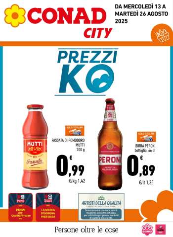 Volantino Conad City - 13/8/2025 - 26/8/2025.