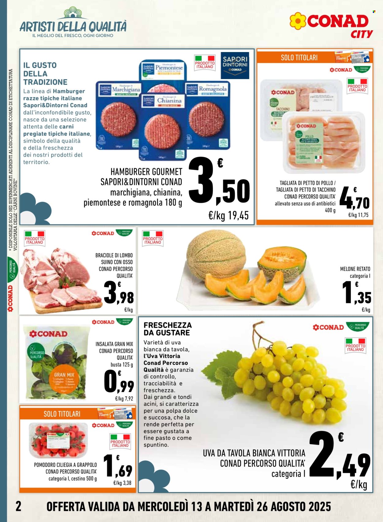 Volantino Conad City - 13/8/2025 - 26/8/2025. Pagina 2