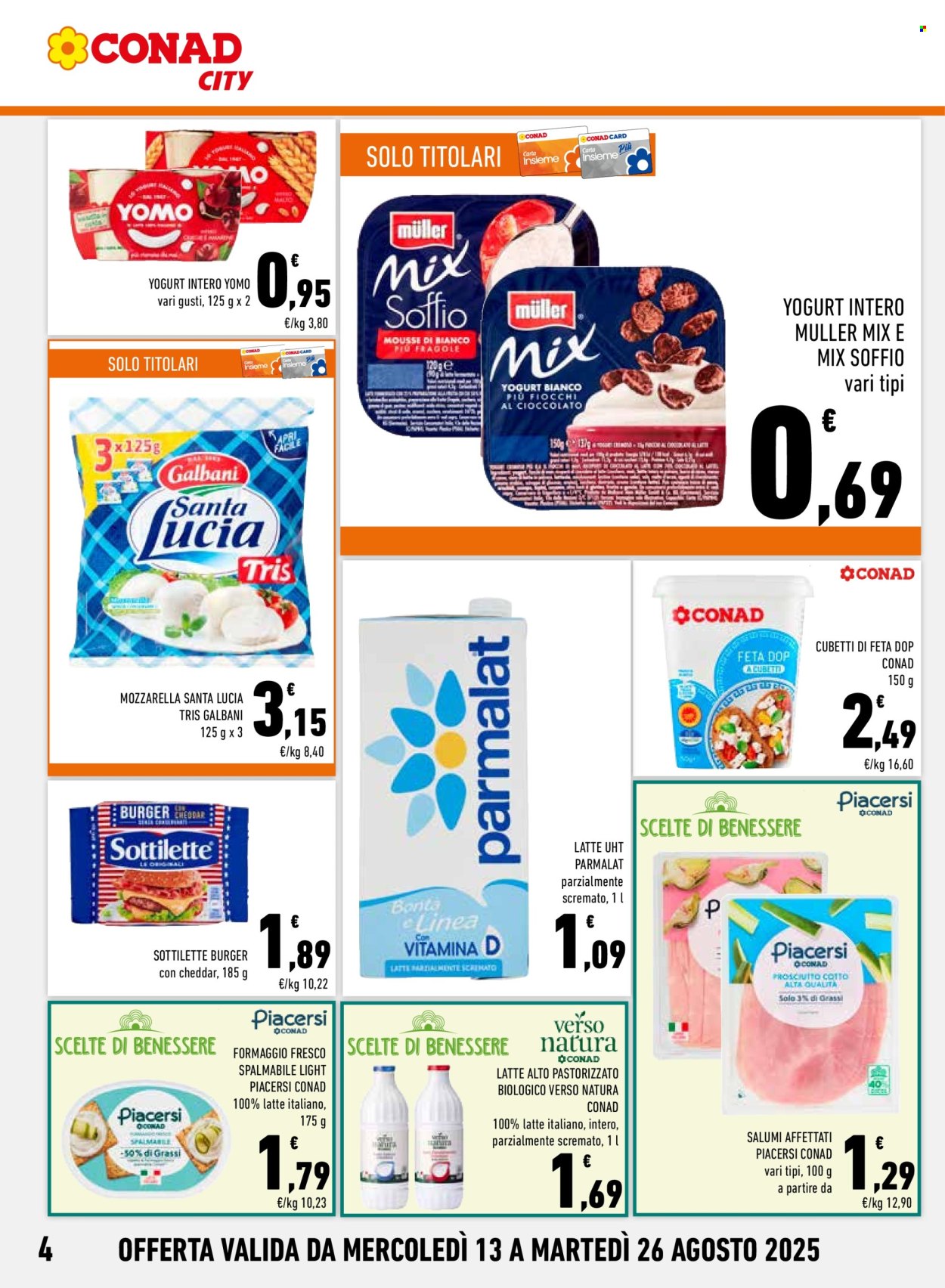 Volantino Conad City - 13/8/2025 - 26/8/2025. Pagina 4