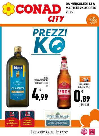 Volantino Conad City - 13/8/2025 - 26/8/2025.