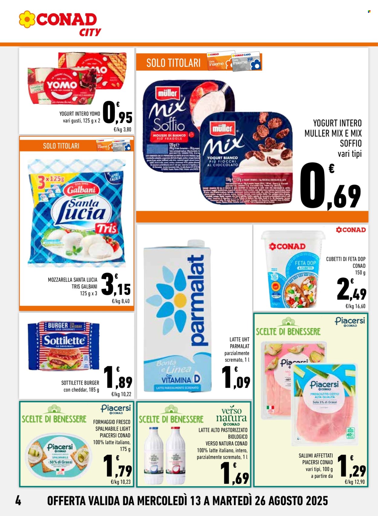 Volantino Conad City - 13/8/2025 - 26/8/2025. Pagina 4